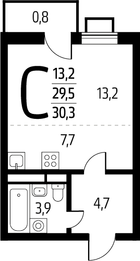 4-комнатная квартира с отделкой в ЖК Деснаречье на 9 этаже в 1 секции. Сдача в 2 кв. 2026 г.