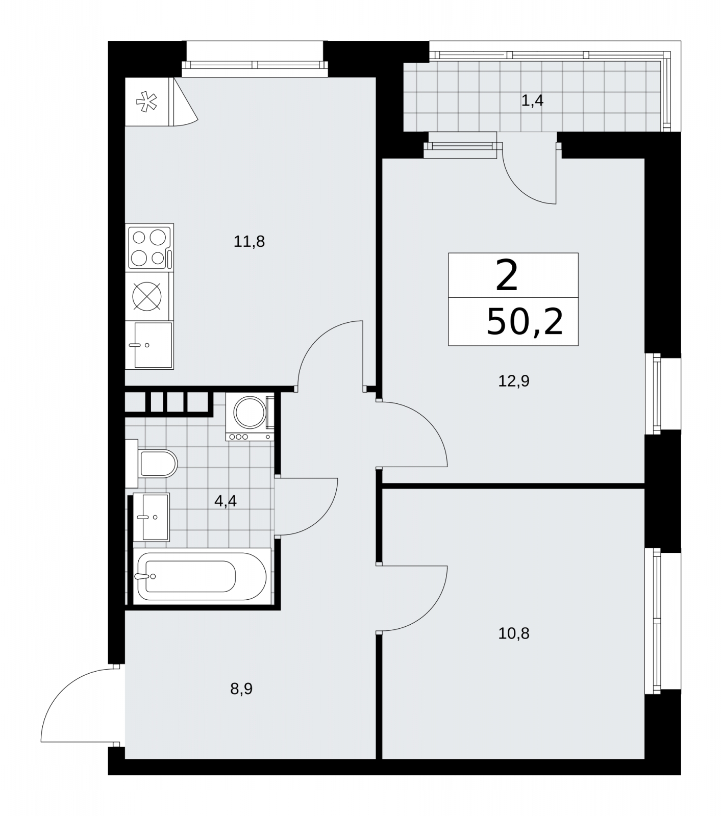 4-комнатная квартира в ЖК Клубный дом на Котельнической на 7 этаже в 3 секции. Дом сдан.