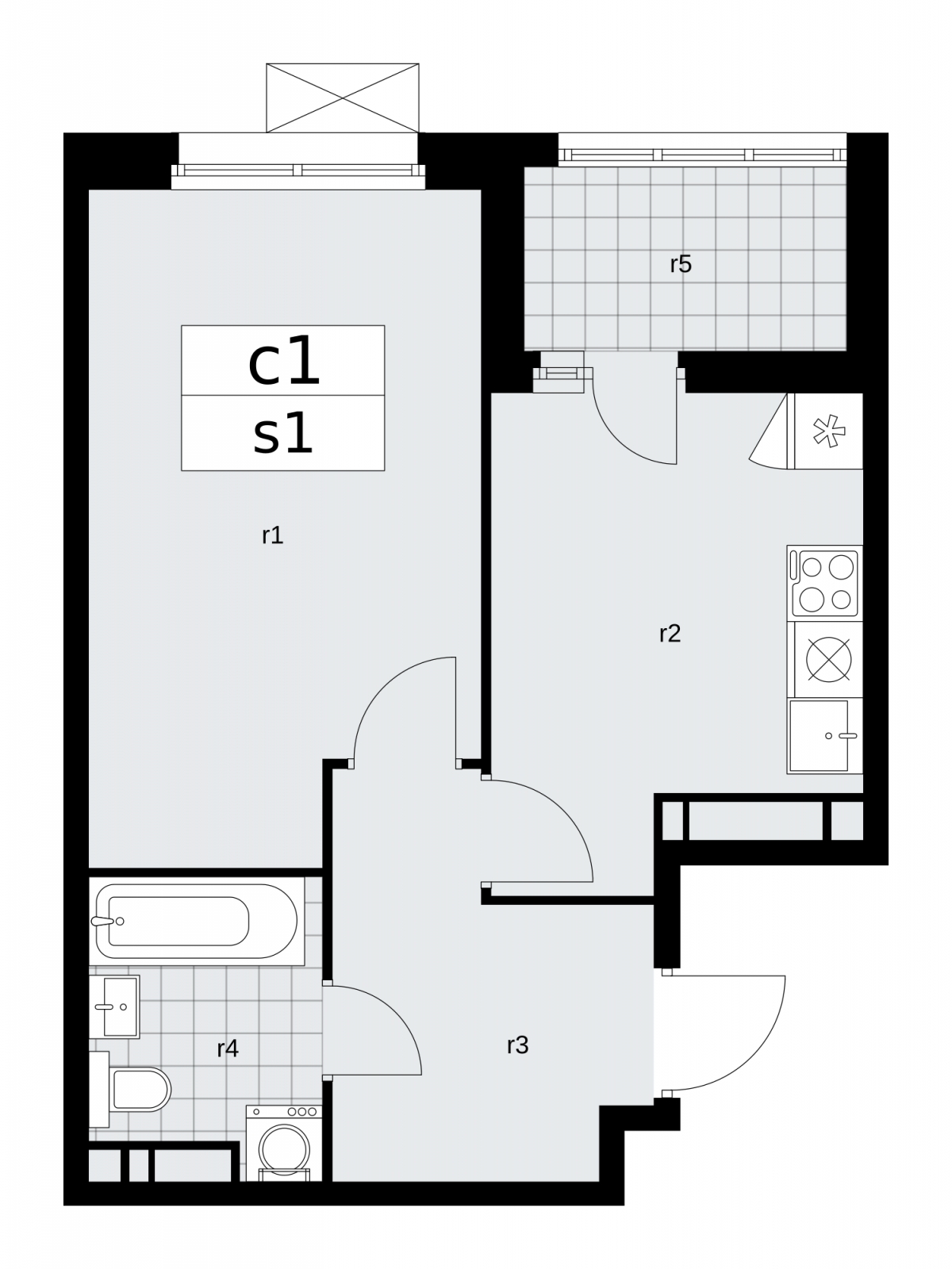 1-комнатная квартира (Студия) с отделкой в ЖК Скандинавия на 4 этаже в 1 секции. Сдача в 2 кв. 2026 г.