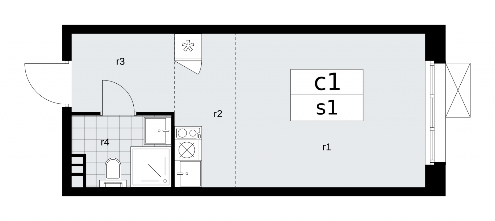 3-комнатная квартира в ЖК Скандинавия на 13 этаже в 3 секции. Сдача в 2 кв. 2026 г.