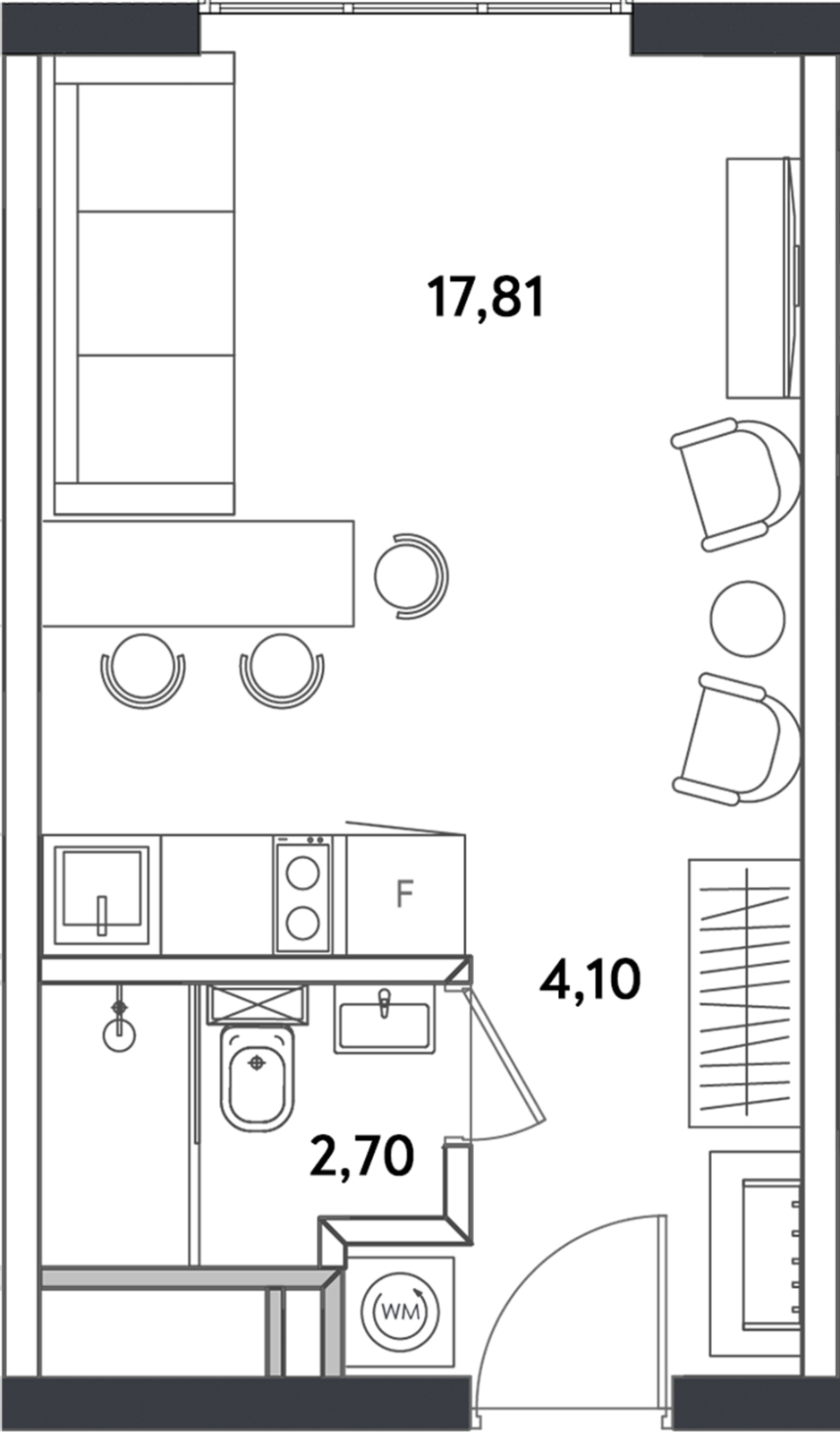 3-комнатная квартира с отделкой в ЖК Зарека на 7 этаже в 6 секции. Сдача в 3 кв. 2026 г.