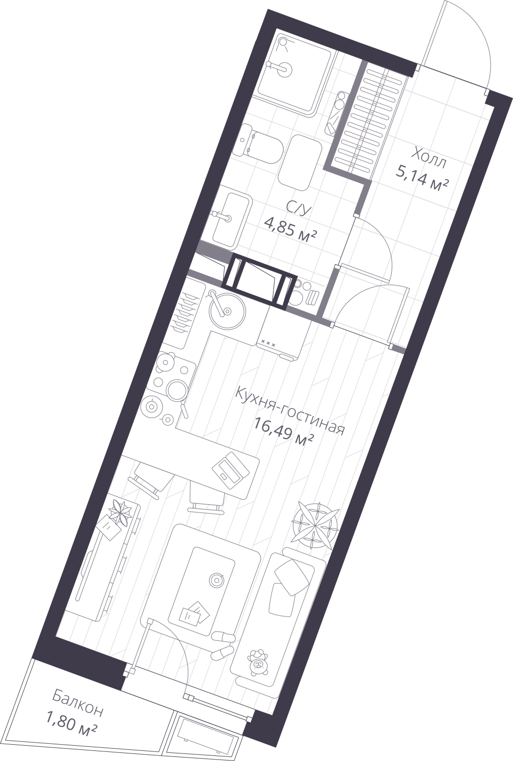 4-комнатная квартира с отделкой в ЖК Деснаречье на 12 этаже в 4 секции. Сдача в 2 кв. 2026 г.
