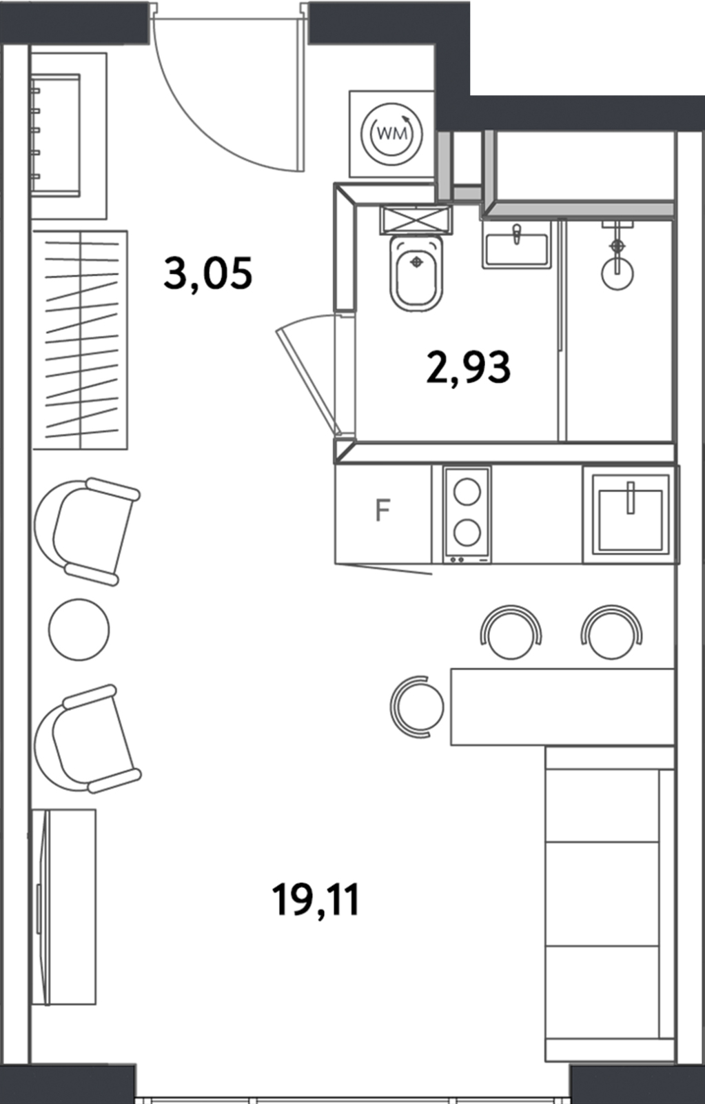 4-комнатная квартира в ЖК BAKUNINA 33 на 2 этаже в 2 секции. Сдача в 1 кв. 2025 г.