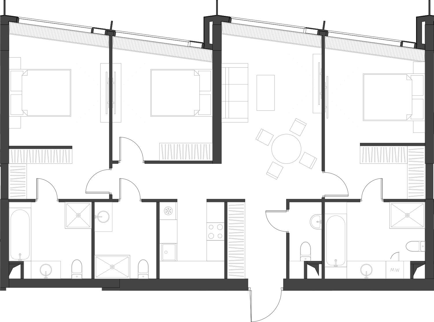 1-комнатная квартира (Студия) с отделкой в Veren Nort Сертолово на 4 этаже в 1 секции. Сдача в 1 кв. 2027 г.