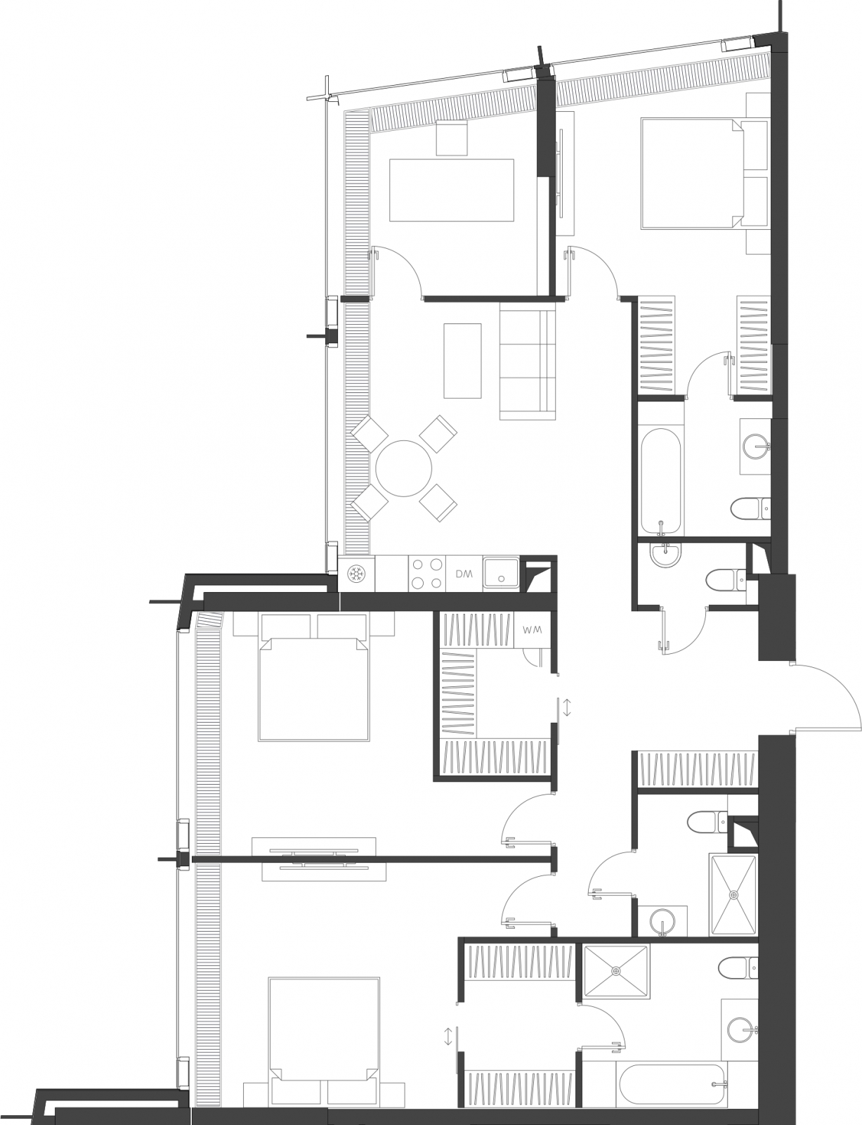 2-комнатная квартира в ЖК MYPRIORITY Basmanny на 19 этаже в 5 секции. Сдача в 3 кв. 2024 г.