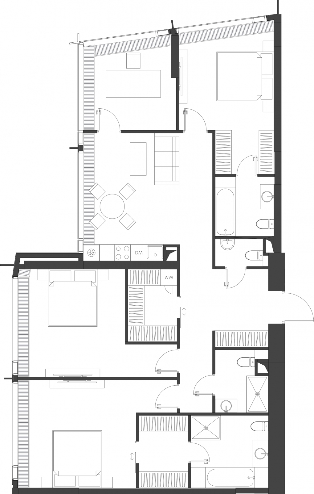 1-комнатная квартира (Студия) с отделкой в ЖК Level Нагатинская на 12 этаже в 1 секции. Сдача в 4 кв. 2023 г.
