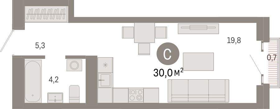 2-комнатная квартира с отделкой в ЖК Родные кварталы на 9 этаже в 1 секции. Сдача в 4 кв. 2026 г.