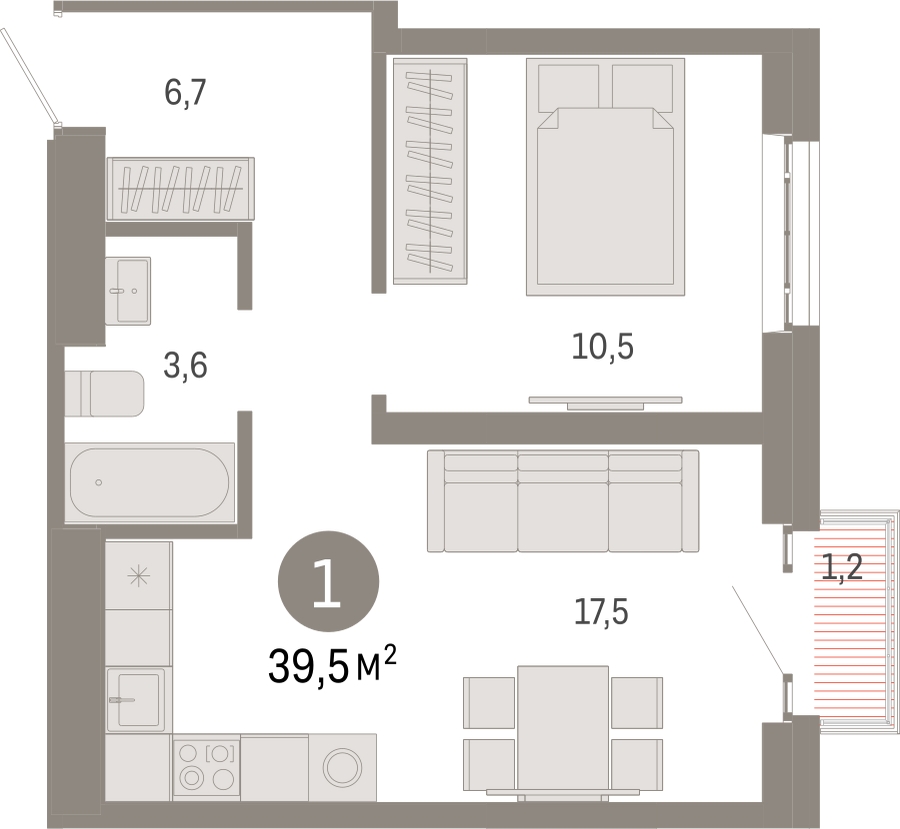 3-комнатная квартира с отделкой в ЖК Измайловский парк на 17 этаже в 1 секции. Сдача в 4 кв. 2024 г.