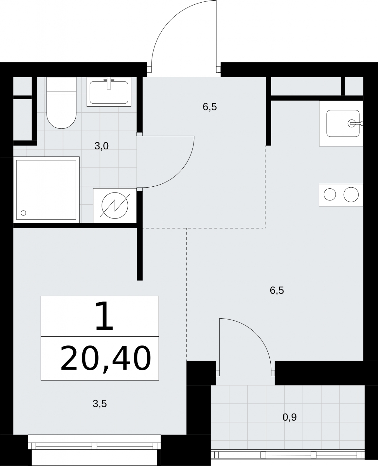 2-комнатная квартира с отделкой в ЖК Квартал Метроном на 6 этаже в 11 секции. Сдача в 3 кв. 2026 г.