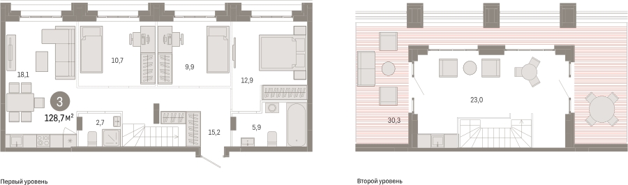 2-комнатная квартира с отделкой в ЖК Кислород на 10 этаже в 1 секции. Сдача в 4 кв. 2025 г.