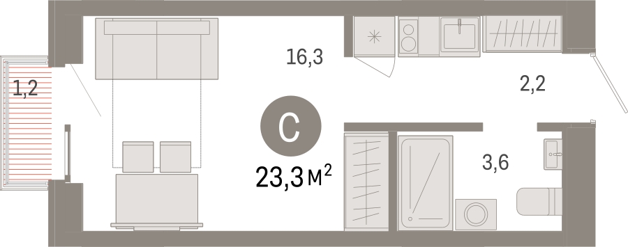 3-комнатная квартира с отделкой в ЖК Родные кварталы на 5 этаже в 2 секции. Сдача в 4 кв. 2026 г.