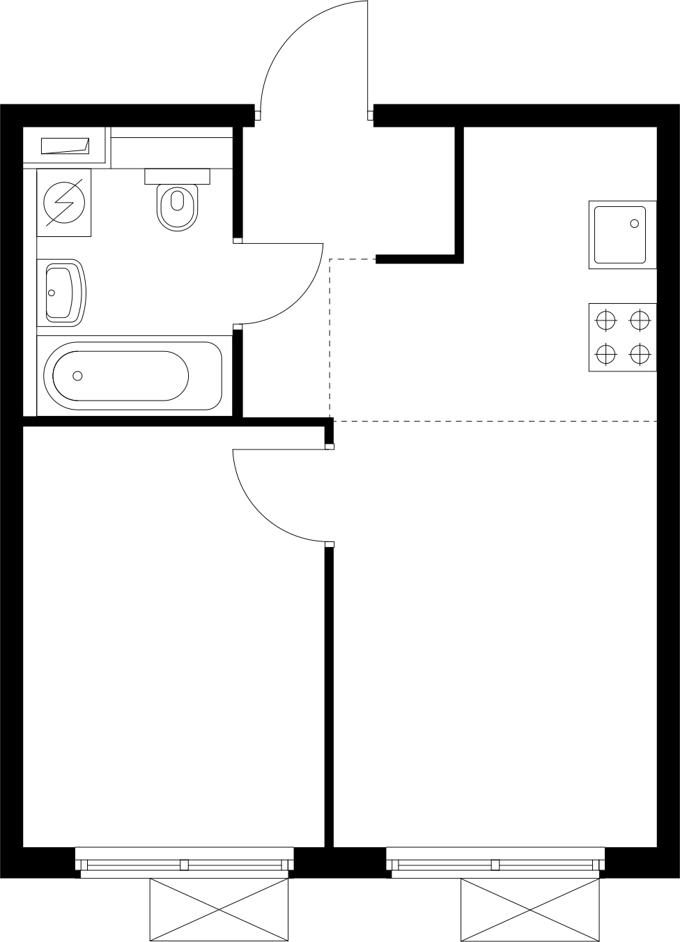 2-комнатная квартира с отделкой в ЖК Янинский лес на 5 этаже в 1 секции. Сдача в 1 кв. 2026 г.