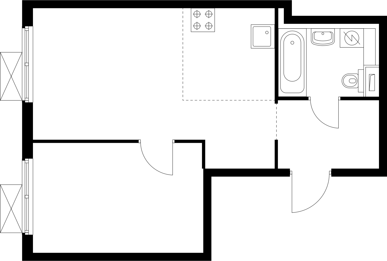 1-комнатная квартира с отделкой в ЖК Янинский лес на 7 этаже в 3 секции. Сдача в 1 кв. 2026 г.