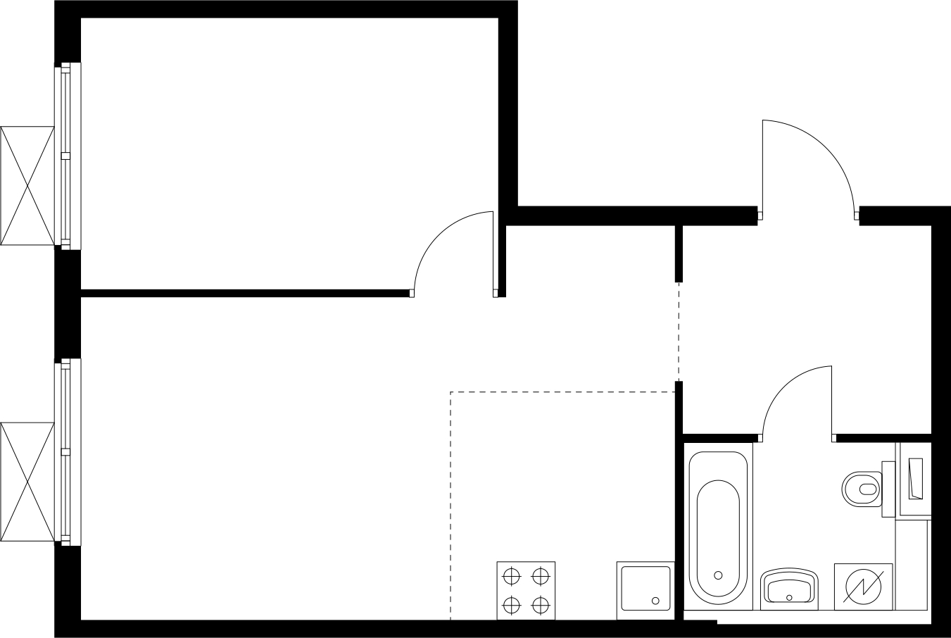 1-комнатная квартира (Студия) с отделкой в ЖК Квартал Лаголово на 11 этаже в 8 секции. Сдача в 4 кв. 2025 г.