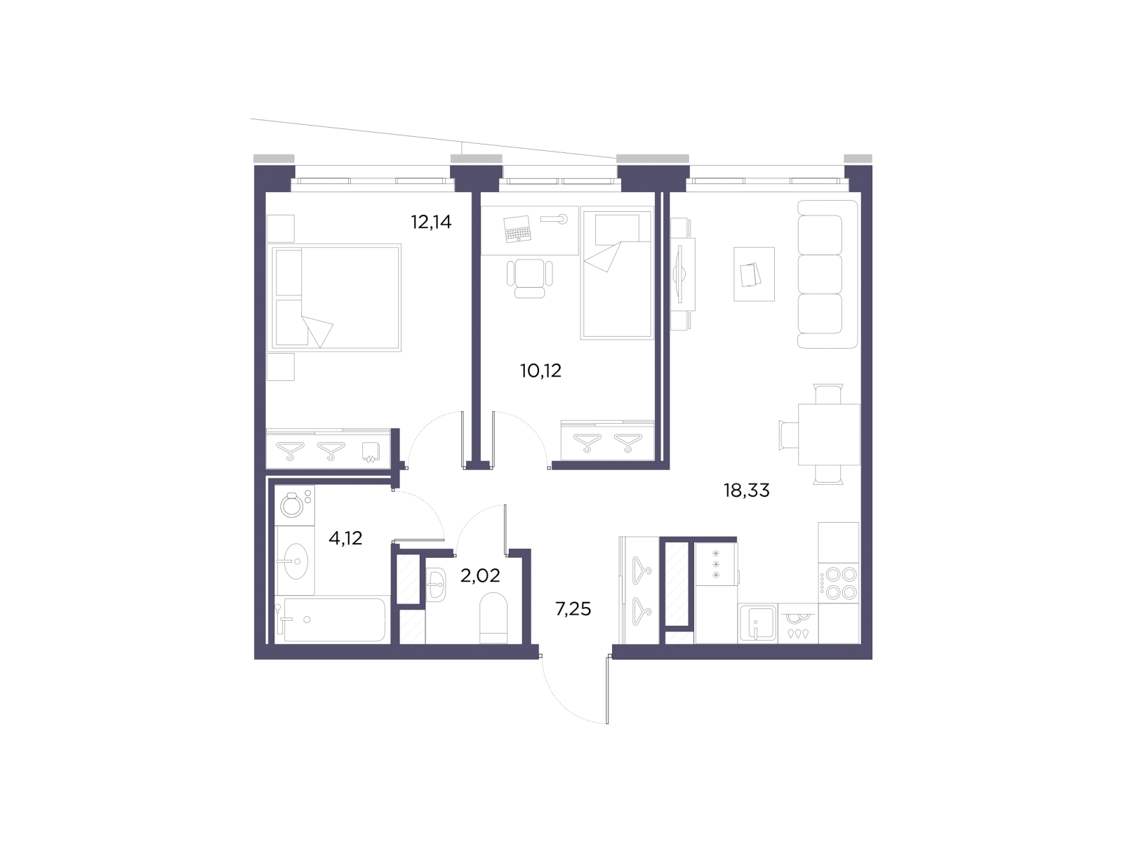 1-комнатная квартира с отделкой в ЖК Янинский лес на 13 этаже в 2 секции. Сдача в 4 кв. 2024 г.