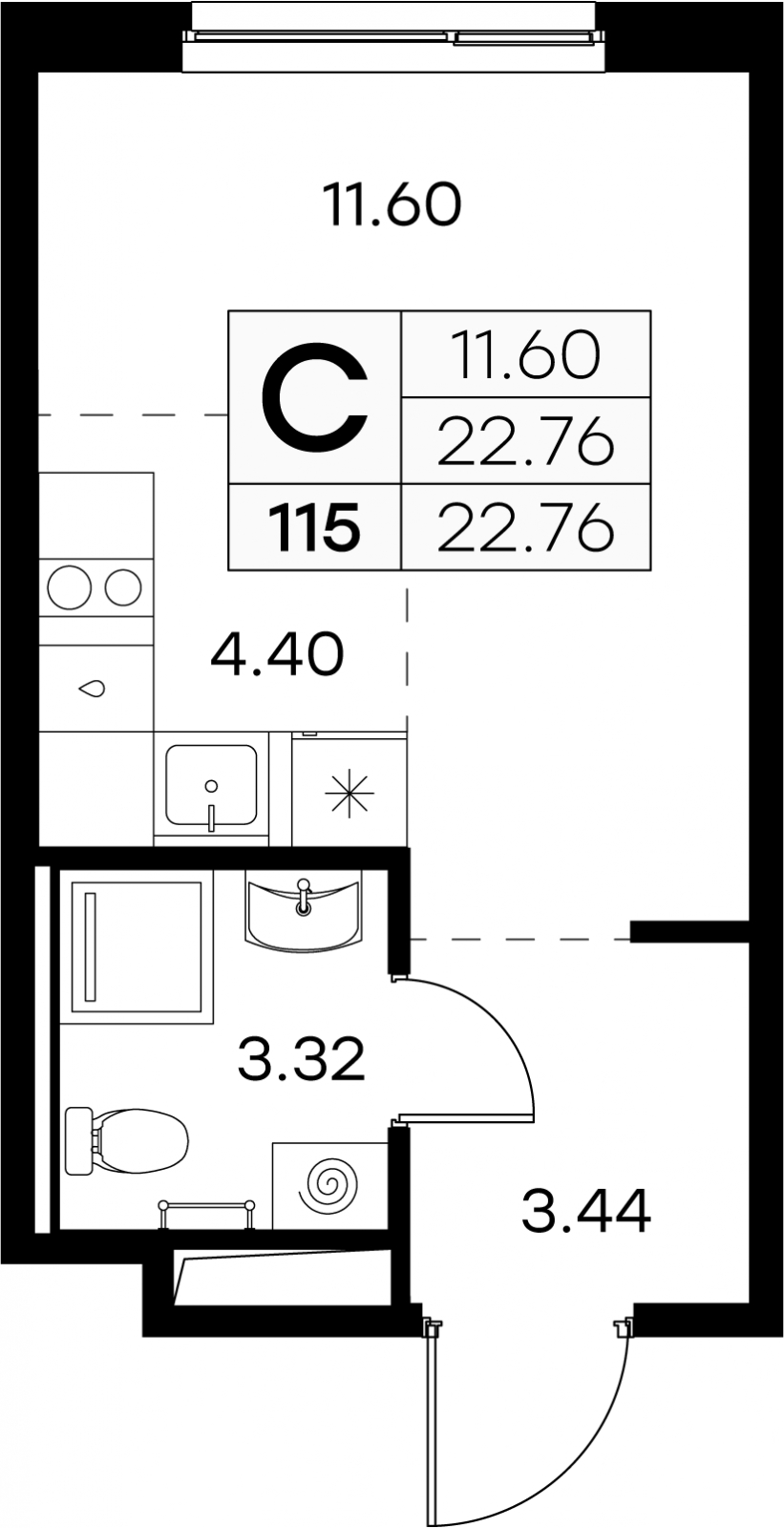 1-комнатная квартира с отделкой в ЖК Квартал Лаголово на 10 этаже в 8 секции. Сдача в 4 кв. 2025 г.