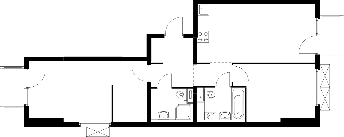 1-комнатная квартира (Студия) с отделкой в ЖК LeePrime Residences на 7 этаже в 1 секции. Дом сдан.