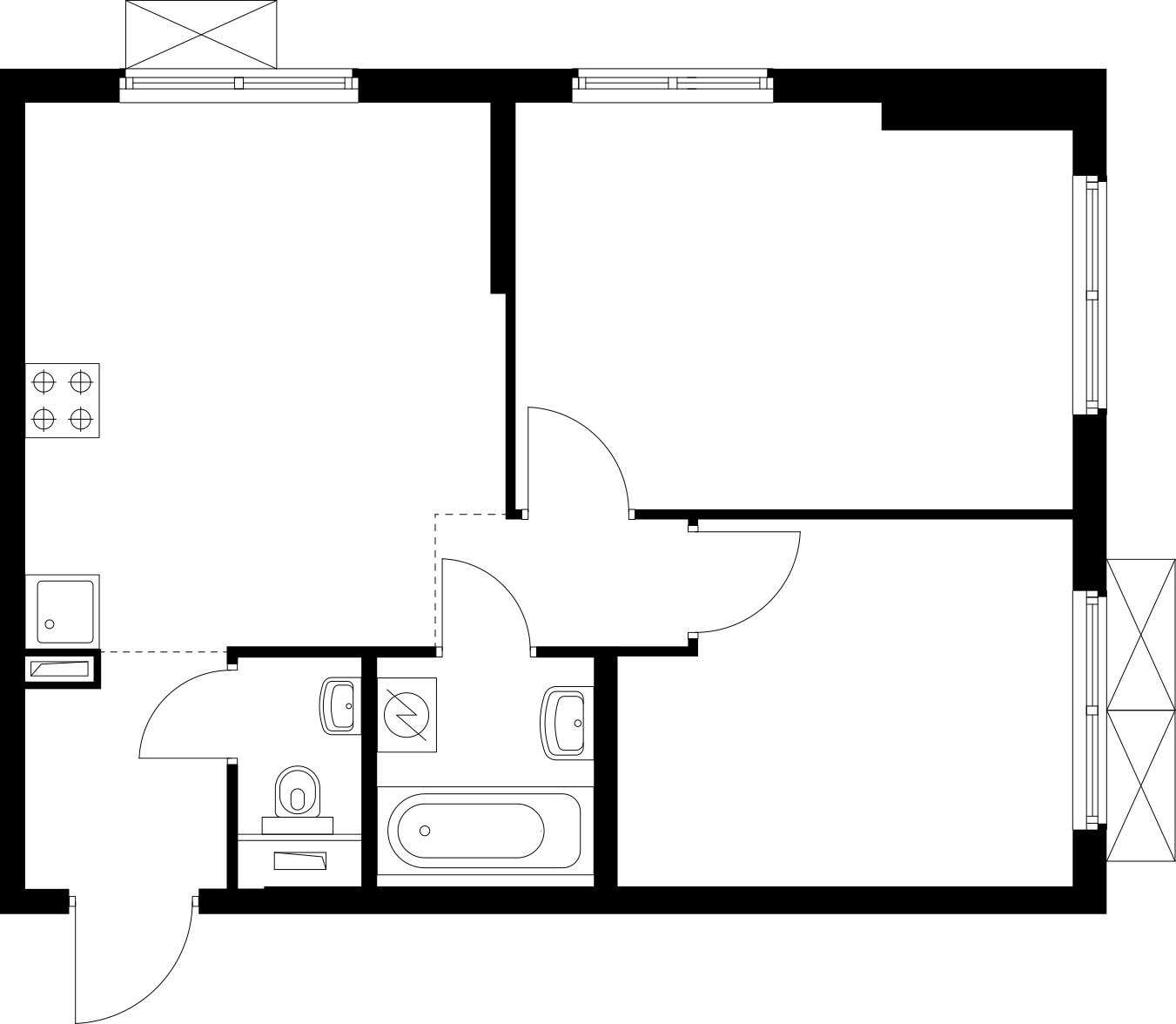 1-комнатная квартира (Студия) с отделкой в ЖК Таллинский парк на 10 этаже в 1 секции. Сдача в 4 кв. 2024 г.