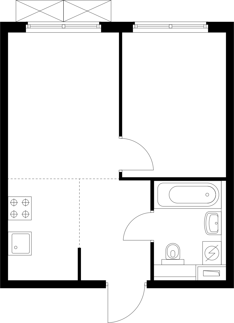 1-комнатная квартира с отделкой в ЖК Таллинский парк на 4 этаже в 1 секции. Сдача в 3 кв. 2025 г.