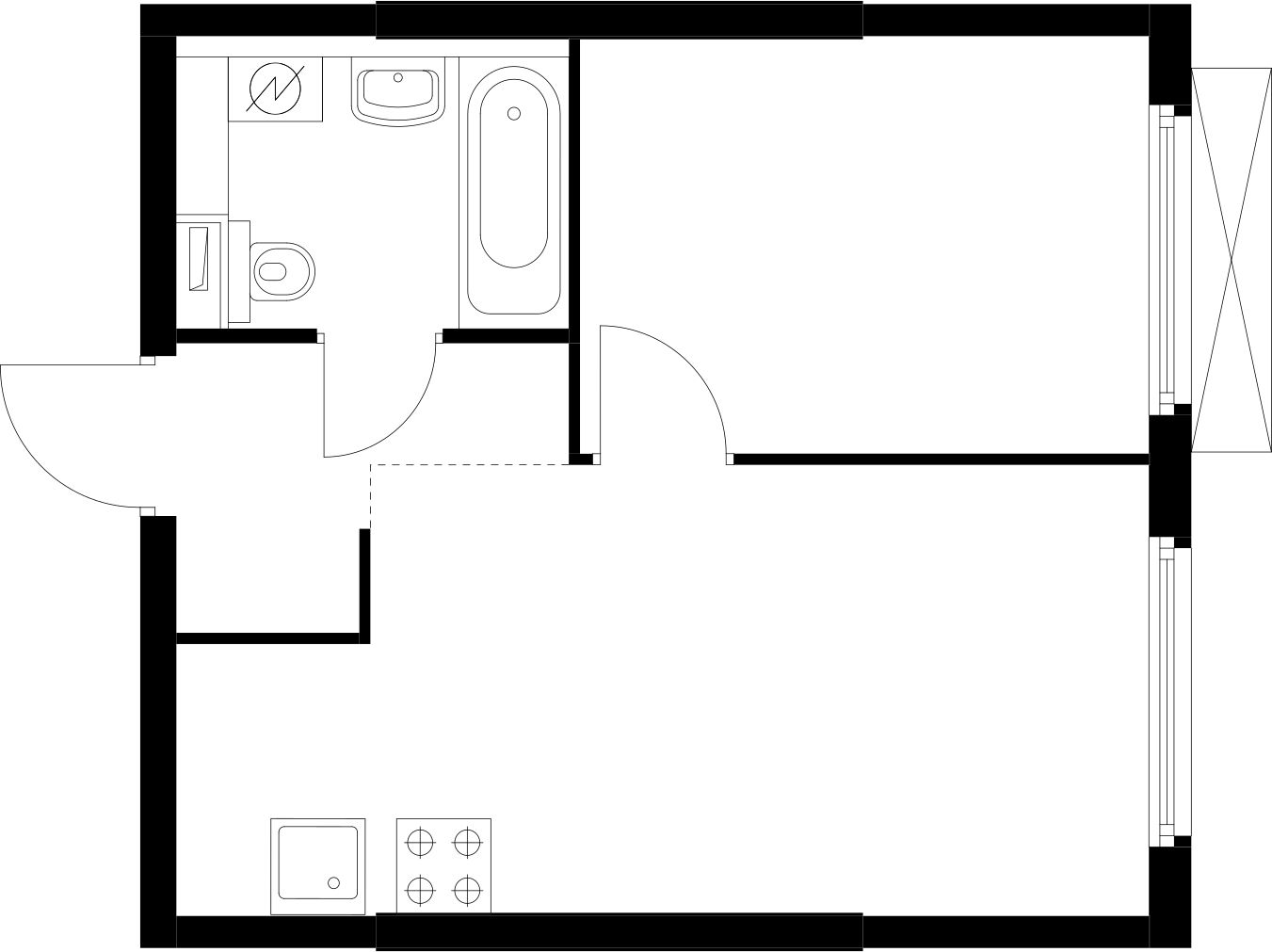 4-комнатная квартира с отделкой в ЖК EVER на 26 этаже в 1 секции. Дом сдан.
