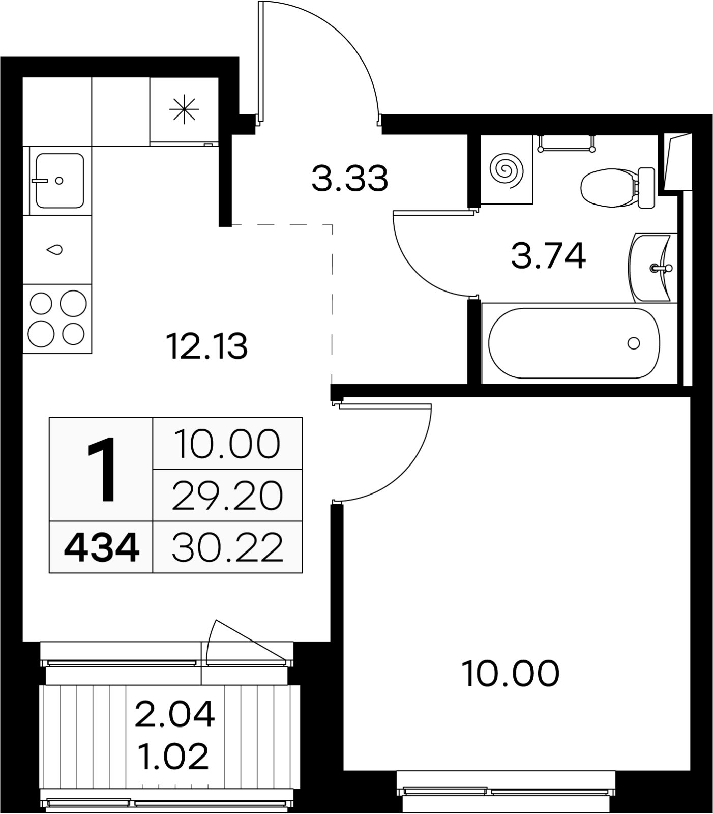 4-комнатная квартира с отделкой в ЖК EVER на 24 этаже в 1 секции. Дом сдан.