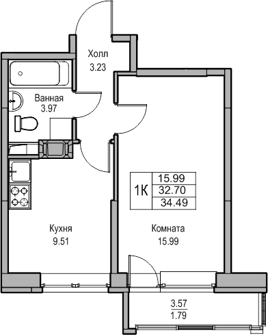 3-комнатная квартира с отделкой в ЖК EVER на 24 этаже в 1 секции. Дом сдан.