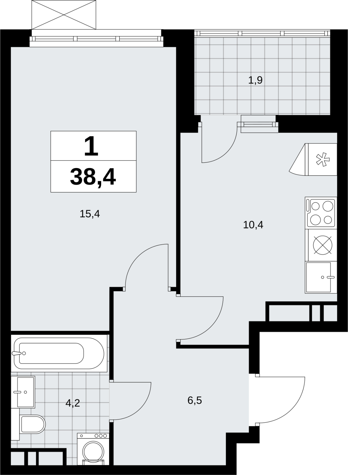 2-комнатная квартира с отделкой в ЖК Скандинавия на 12 этаже в 2 секции. Сдача в 1 кв. 2027 г.