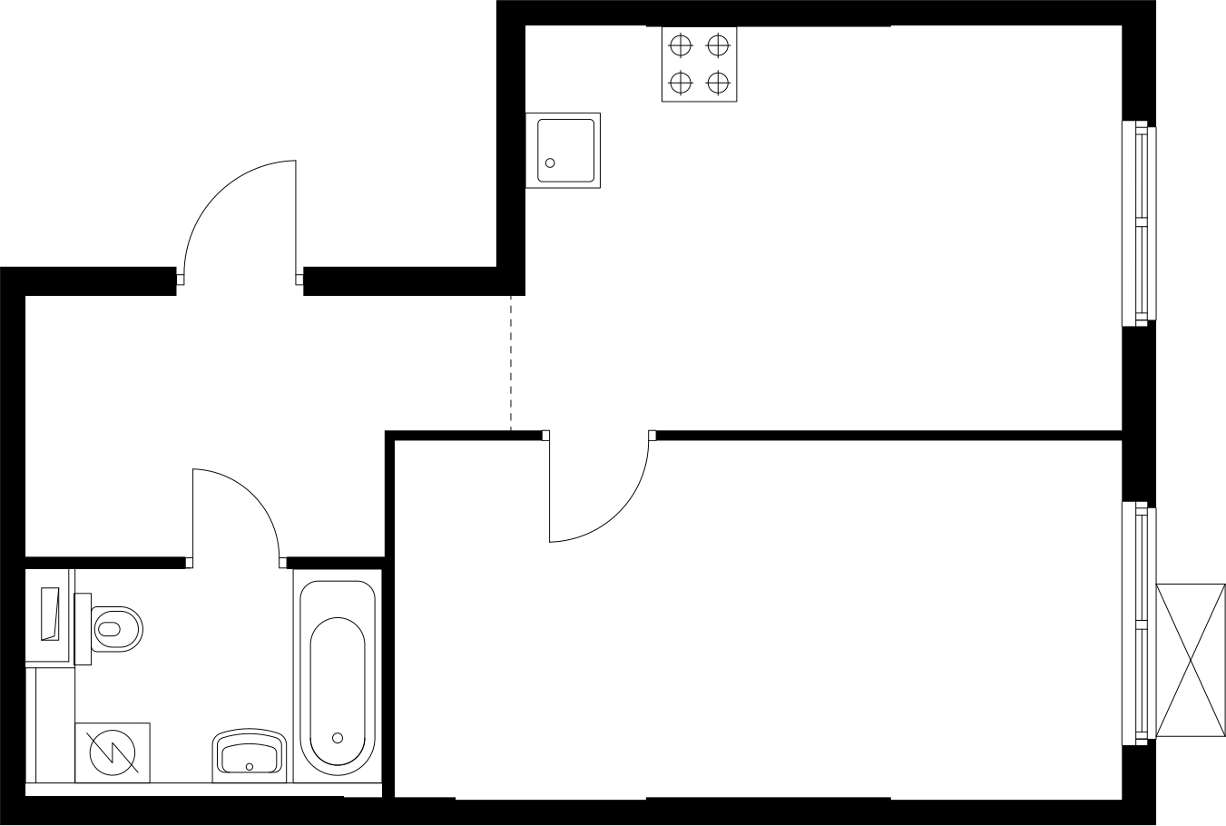 2-комнатная квартира с отделкой в ЖК Таллинский парк на 2 этаже в 3 секции. Сдача в 4 кв. 2024 г.