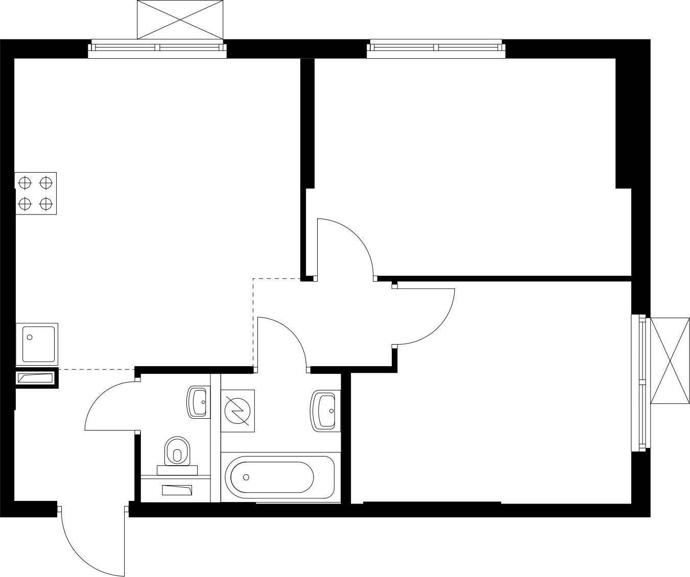 3-комнатная квартира с отделкой в ЖК Квартал Лаголово на 1 этаже в 1 секции. Сдача в 4 кв. 2025 г.
