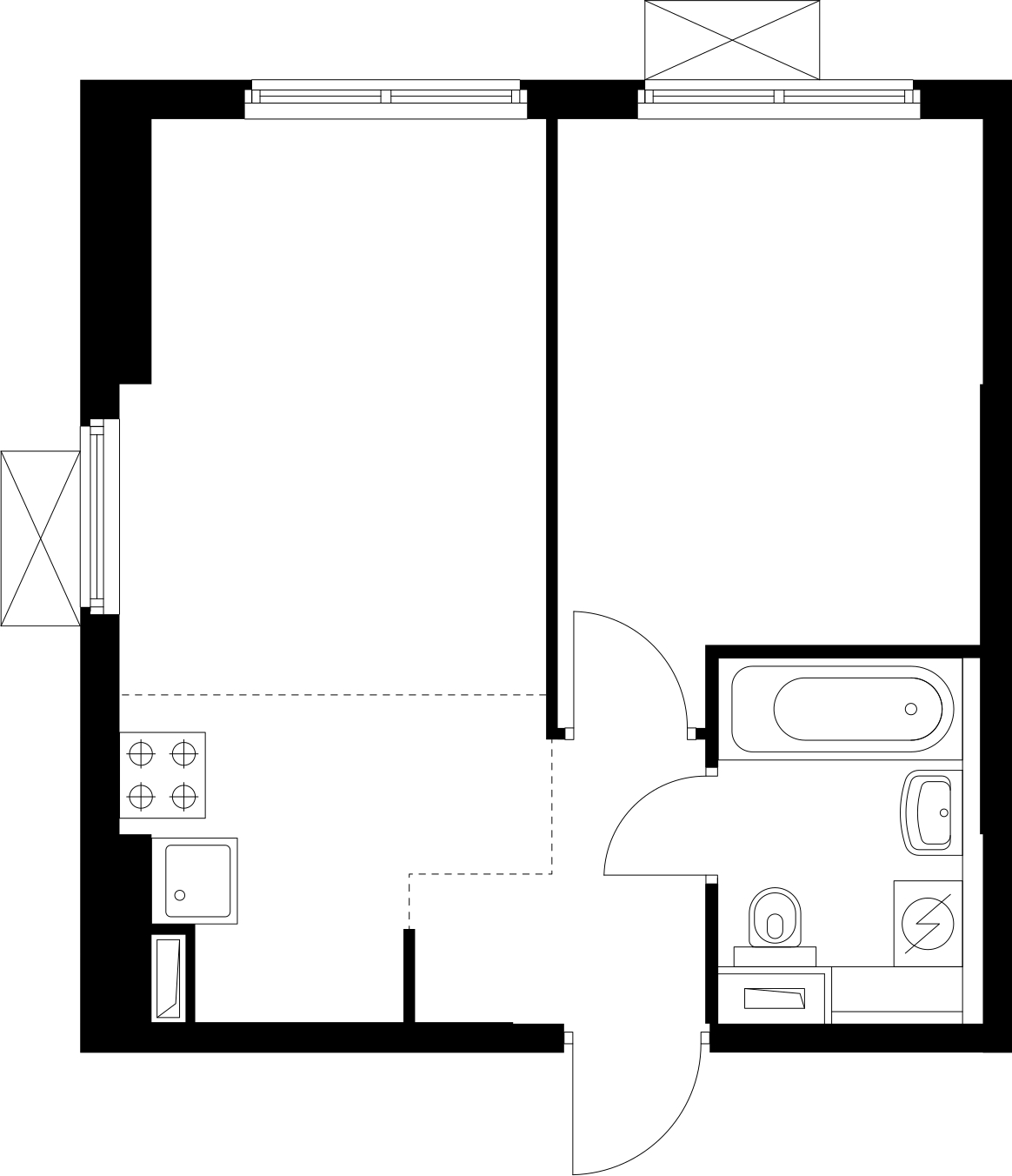 3-комнатная квартира в ЖК Twelve на 11 этаже в 1 секции. Сдача в 1 кв. 2026 г.