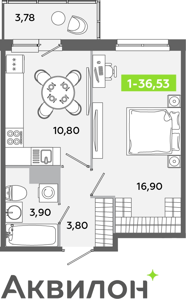 3-комнатная квартира с отделкой в ЖК Янинский лес на 6 этаже в 1 секции. Сдача в 1 кв. 2026 г.