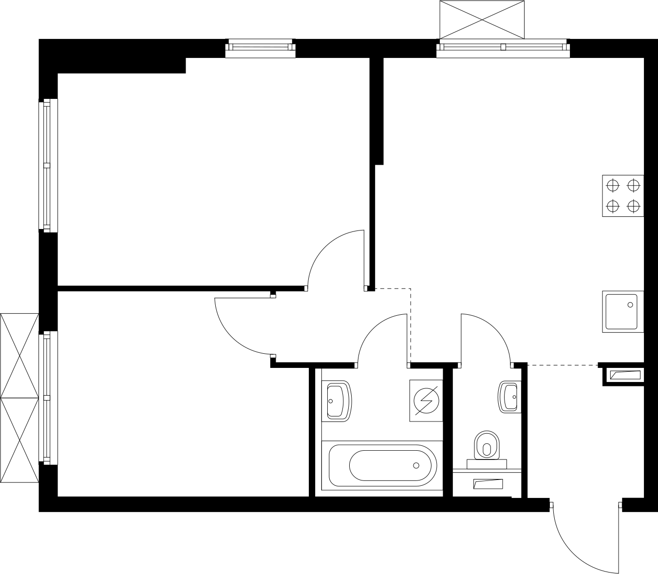 1-комнатная квартира (Студия) с отделкой в ЖК Янинский лес на 7 этаже в 1 секции. Сдача в 1 кв. 2026 г.