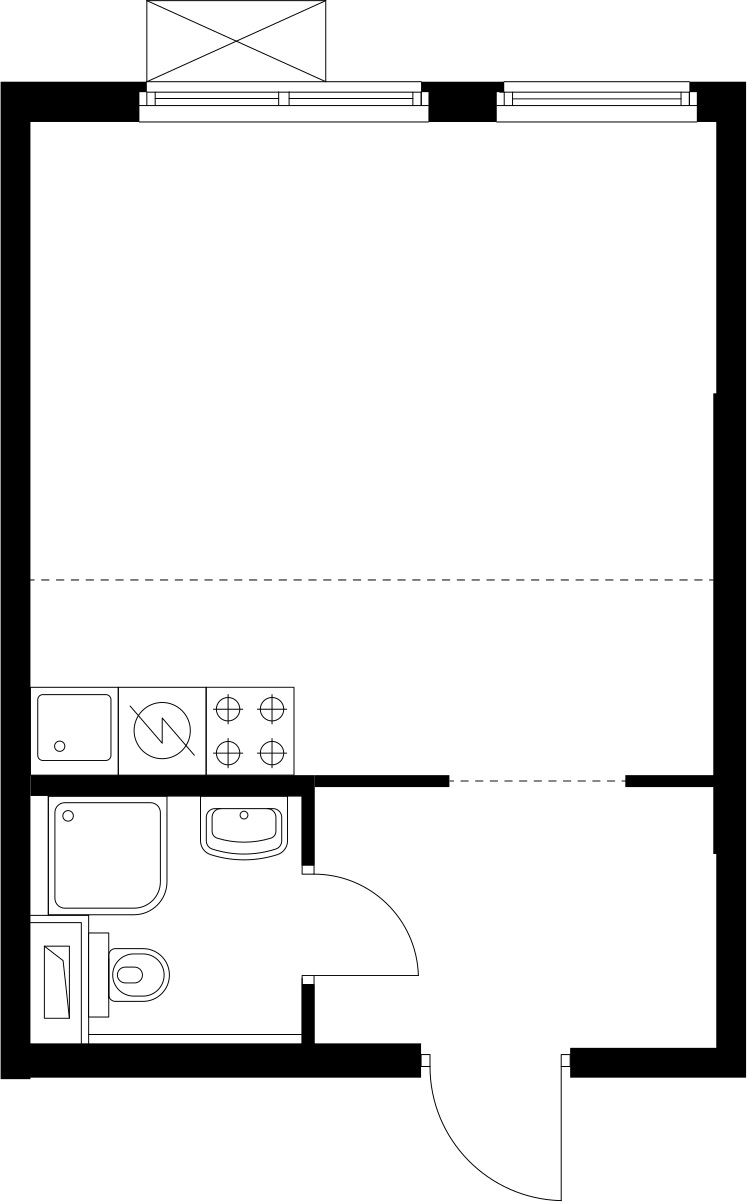 1-комнатная квартира с отделкой в ЖК Аквилон ЯНИНО на 5 этаже в 1 секции. Сдача в 4 кв. 2026 г.