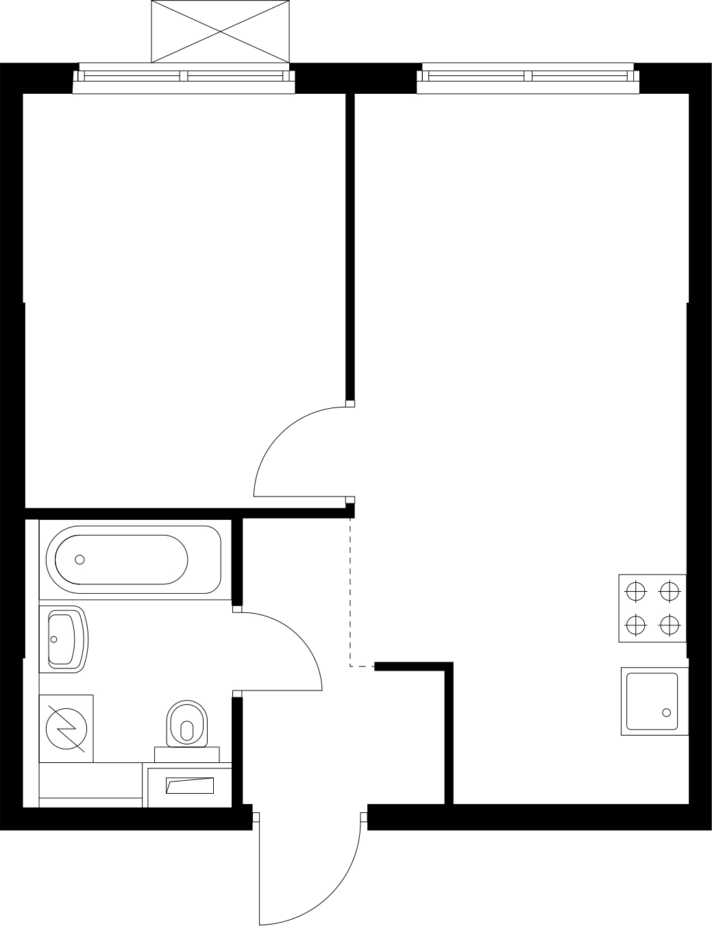 1-комнатная квартира с отделкой в ЖК Янинский лес на 12 этаже в 1 секции. Сдача в 4 кв. 2024 г.
