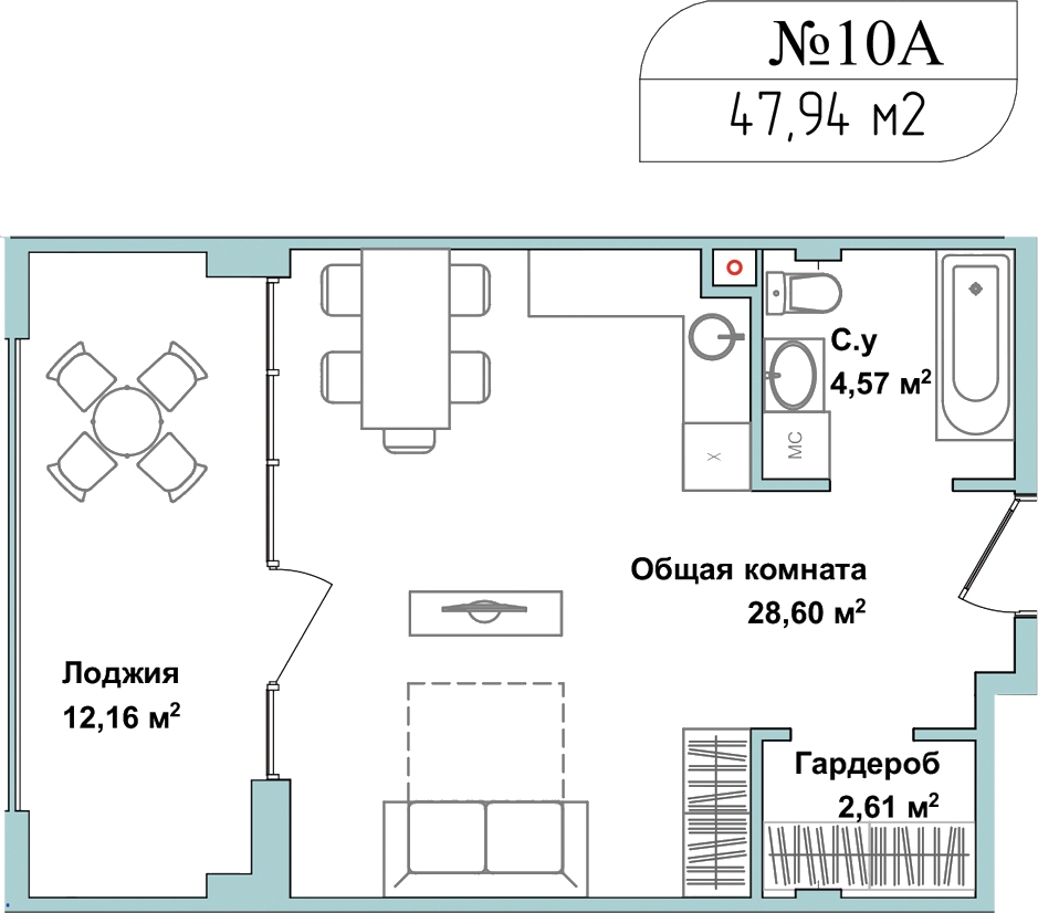 2-комнатная квартира с отделкой в ЖК Garden на 1 этаже в 1 секции. Дом сдан.