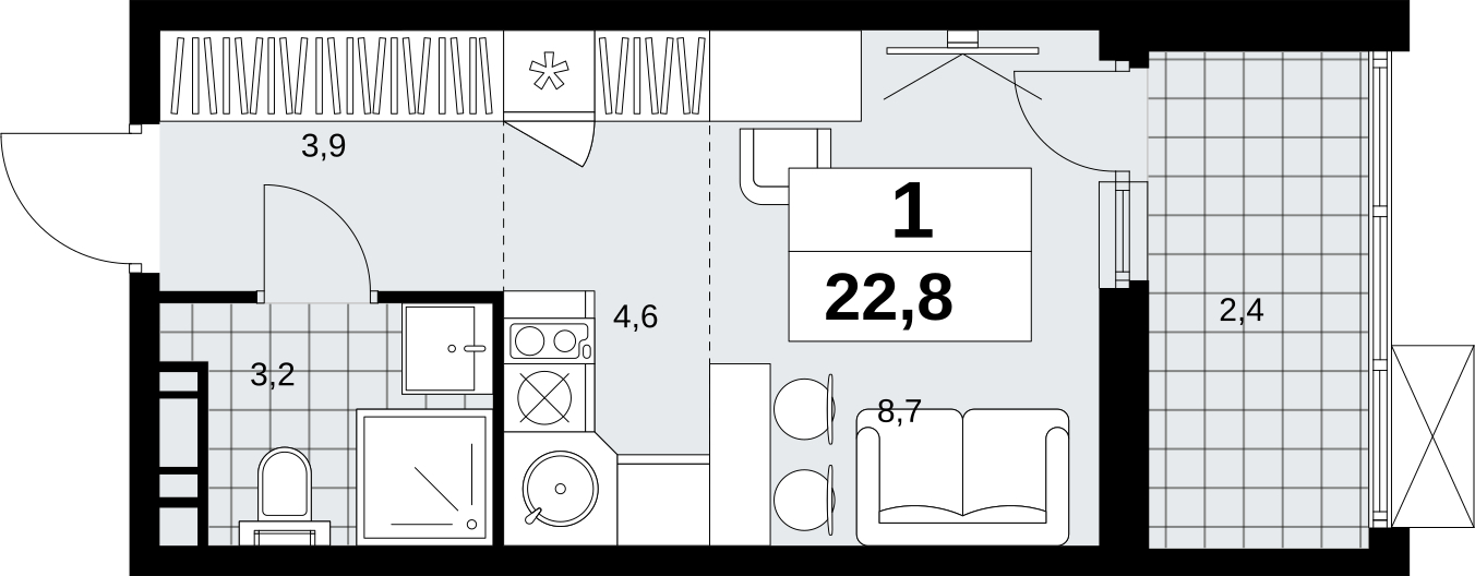 4-комнатная квартира с отделкой в ЖК Скандинавия на 9 этаже в 2 секции. Сдача в 1 кв. 2027 г.