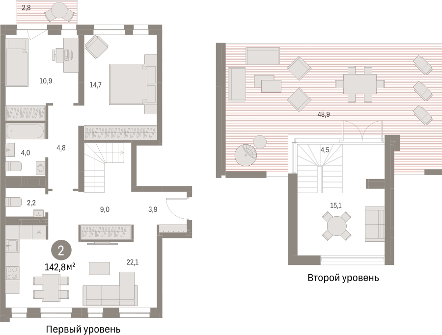 1-комнатная квартира (Студия) с отделкой в ЖК Первый квартал на 2 этаже в 1 секции. Сдача в 1 кв. 2025 г.
