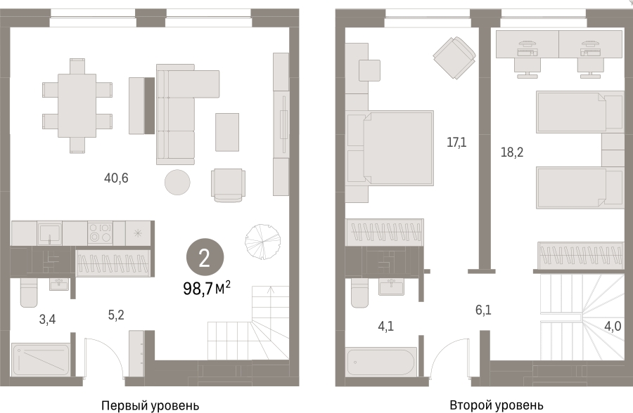2-комнатная квартира с отделкой в ЖК Саларьево Парк на 8 этаже в 6 секции. Сдача в 2 кв. 2025 г.
