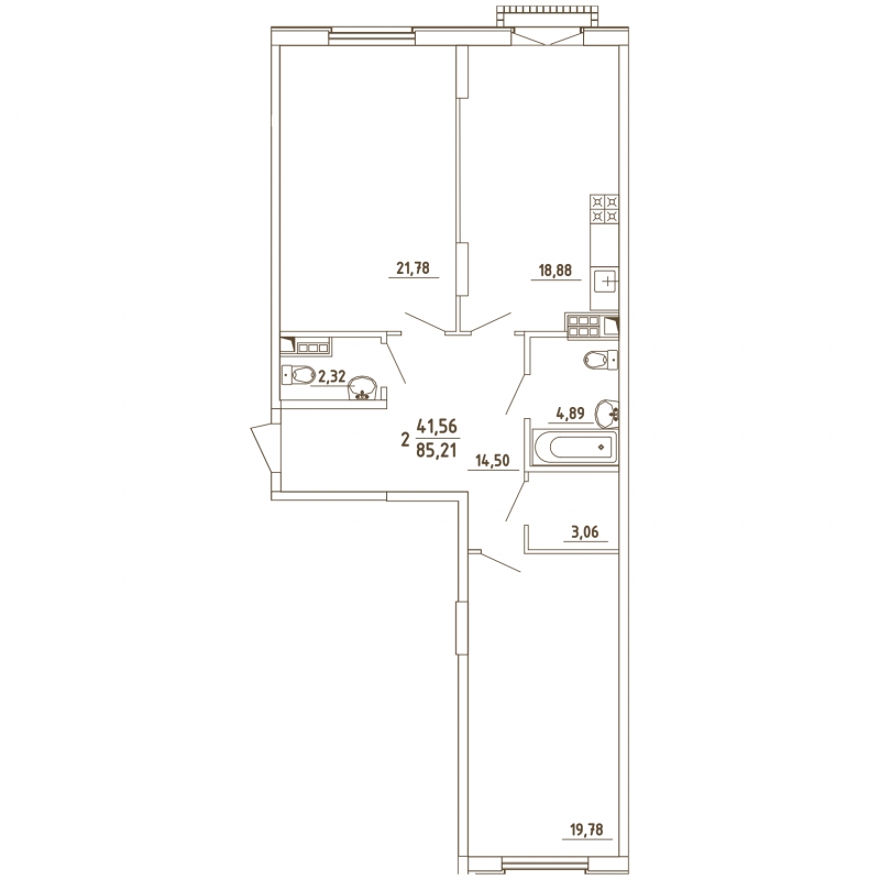 3-комнатная квартира с отделкой в ЖК Грибовский лес на 1 этаже в 10Б1 секции. Сдача в 2 кв. 2020 г.