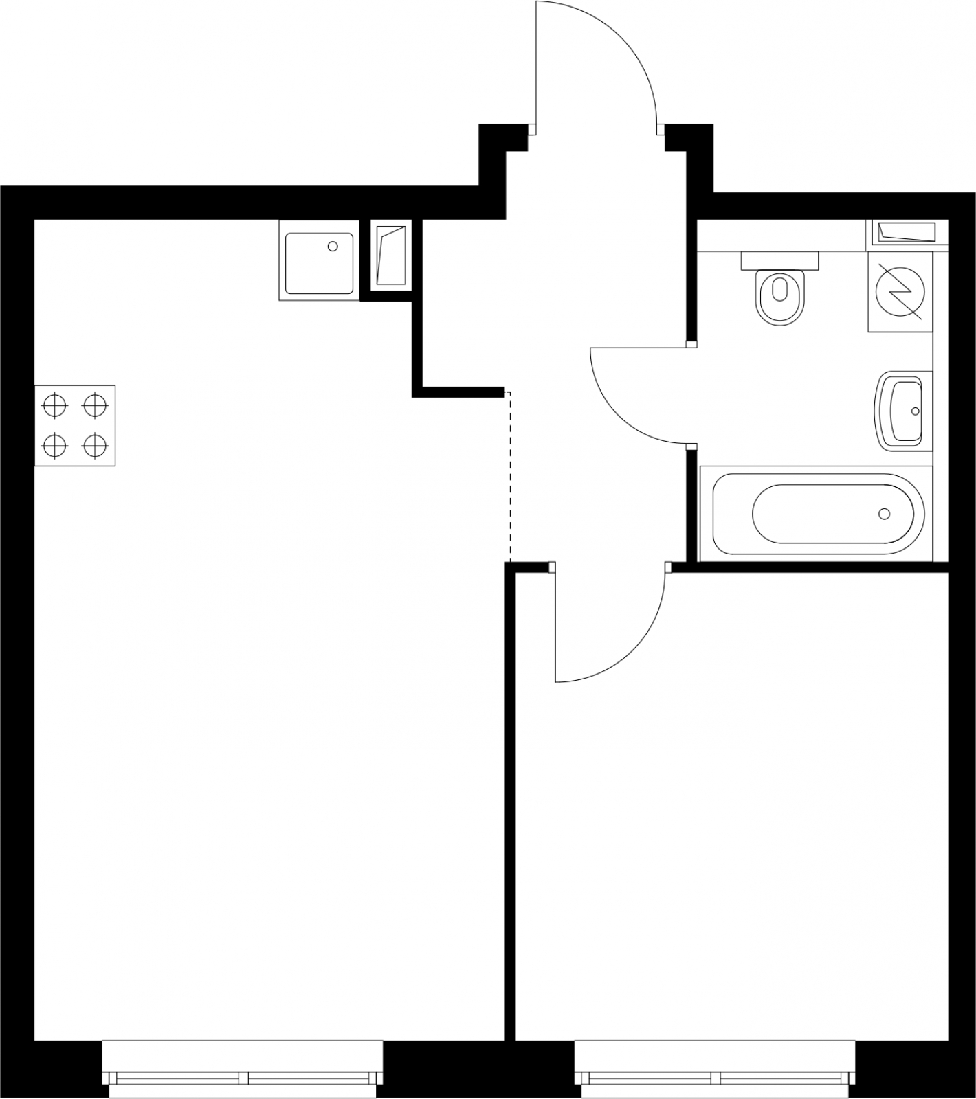 3-комнатная квартира с отделкой в ЖК Грибовский лес на 1 этаже в 4Б секции. Сдача в 2 кв. 2020 г.