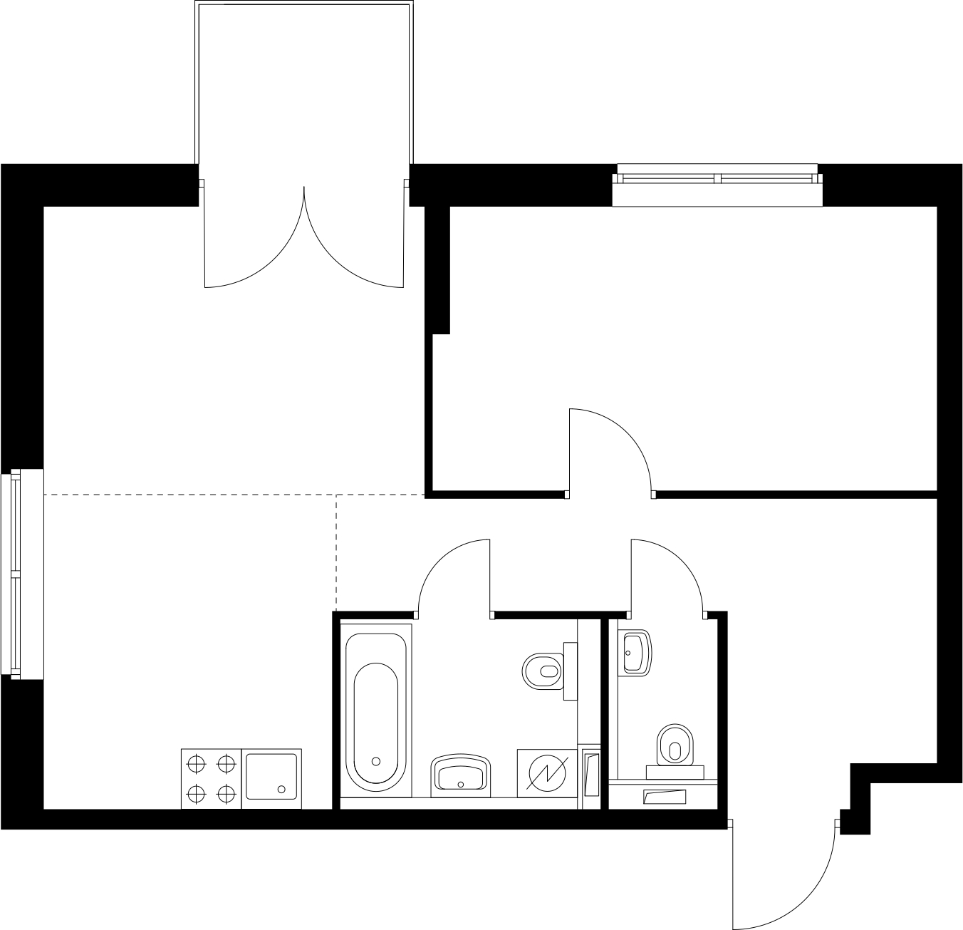 1-комнатная квартира с отделкой в ЖК Саларьево Парк на 3 этаже в 2 секции. Сдача в 3 кв. 2026 г.