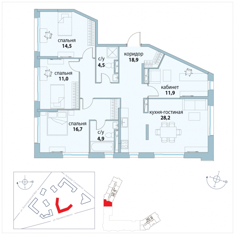1-комнатная квартира с отделкой в ЖК Люберцы на 14 этаже в 4 секции. Сдача в 3 кв. 2023 г.