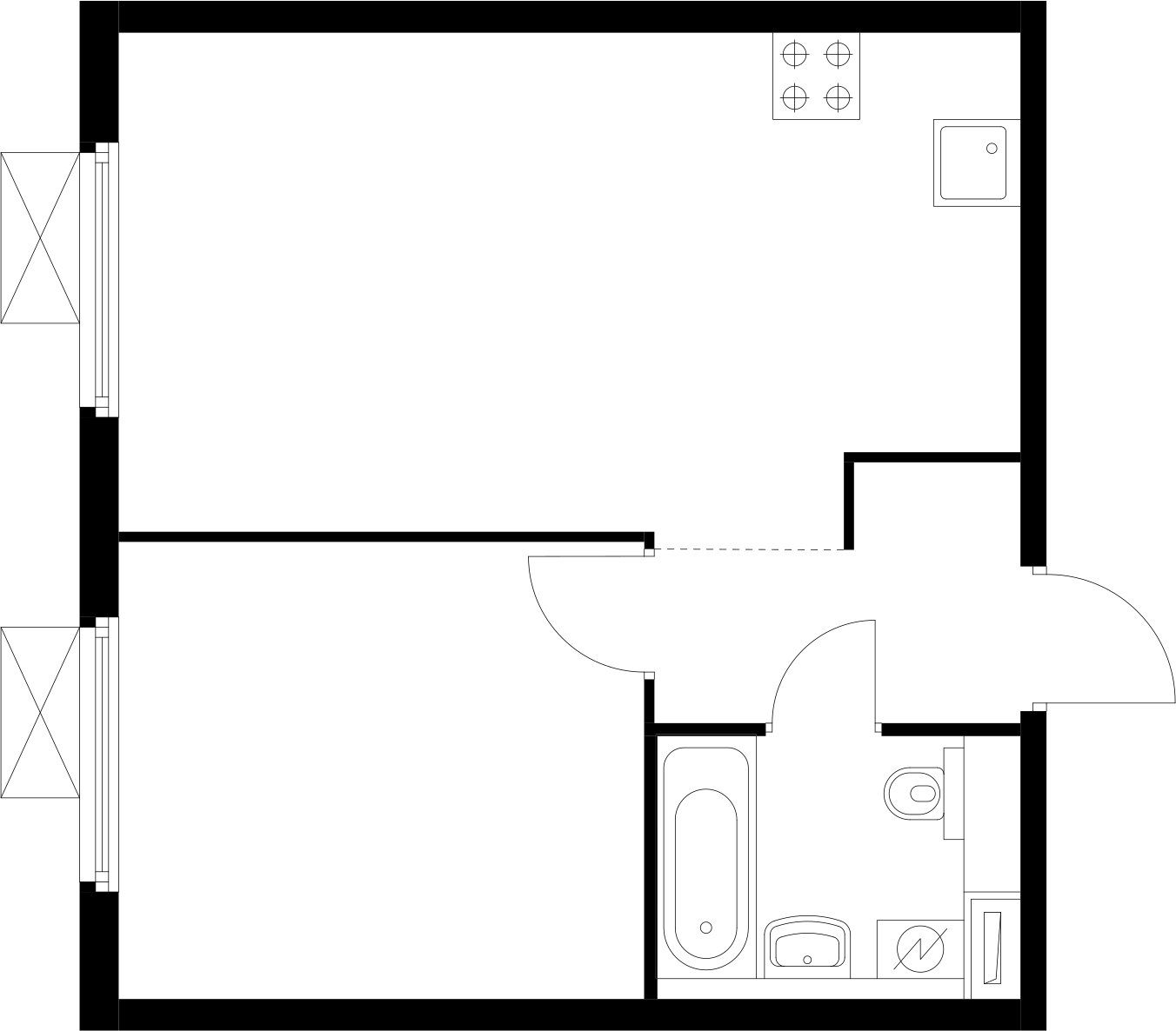 1-комнатная квартира (Студия) с отделкой в ЖК Академика Павлова на 2 этаже в 3 секции. Сдача в 2 кв. 2024 г.