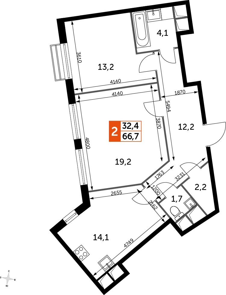 1-комнатная квартира с отделкой в ЖК Академика Павлова на 27 этаже в 1 секции. Сдача в 2 кв. 2024 г.