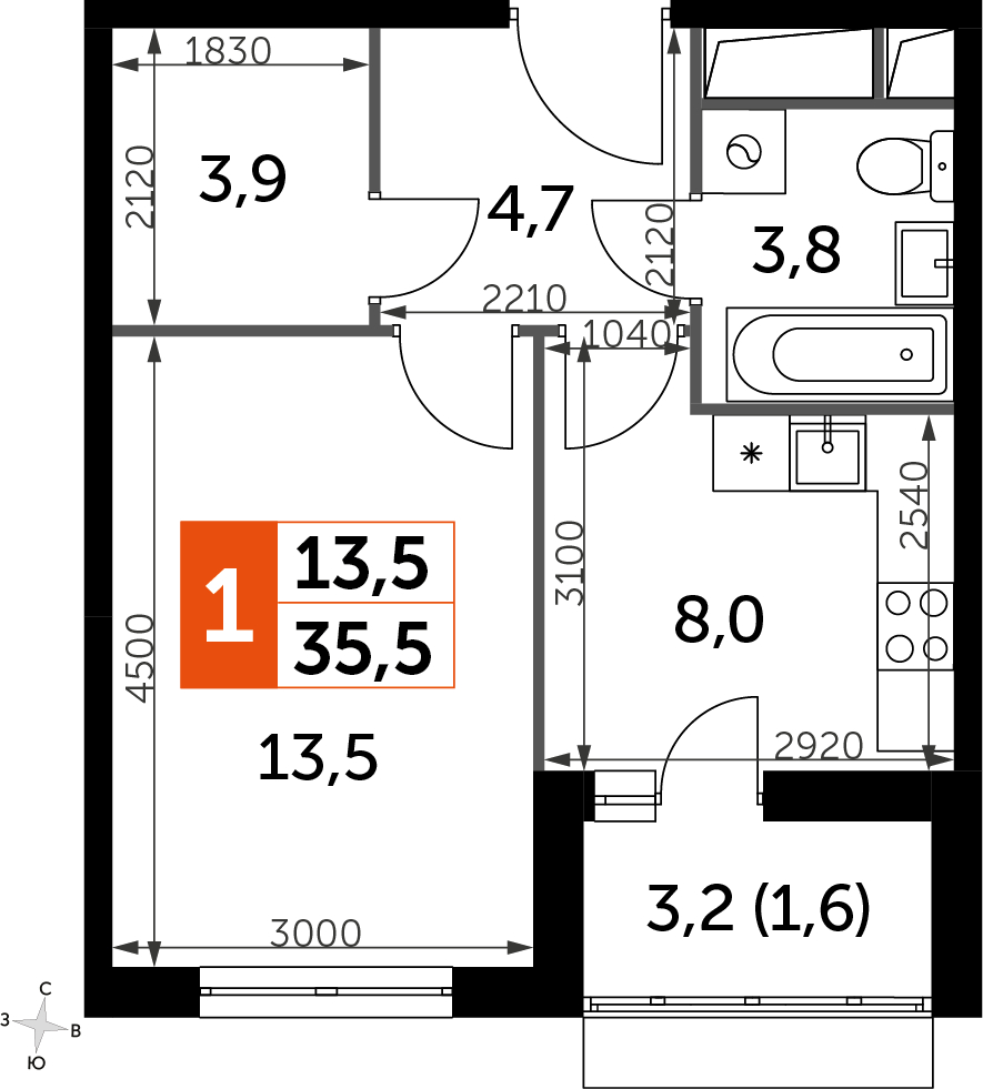 2-комнатная квартира с отделкой в ЖК Академика Павлова на 27 этаже в 2 секции. Сдача в 2 кв. 2024 г.