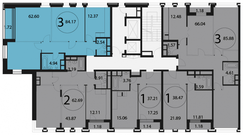 1-комнатная квартира с отделкой в ЖК Эко Бунино на 10 этаже в 4 секции. Сдача в 4 кв. 2025 г.