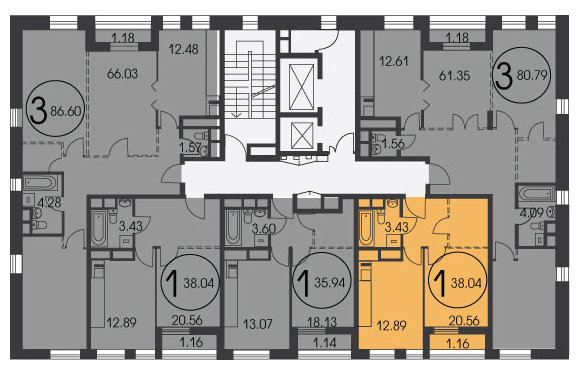 1-комнатная квартира с отделкой в ЖК Эко Бунино на 5 этаже в 5 секции. Сдача в 4 кв. 2025 г.