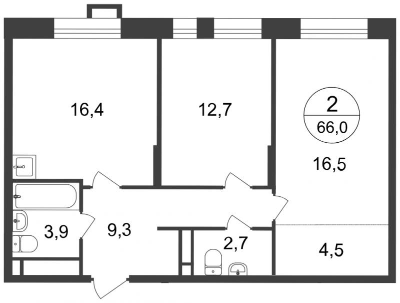 1-комнатная квартира в ЖК город-парк Переделкино Ближнее на 3 этаже в 4 секции. Сдача в 1 кв. 2025 г.