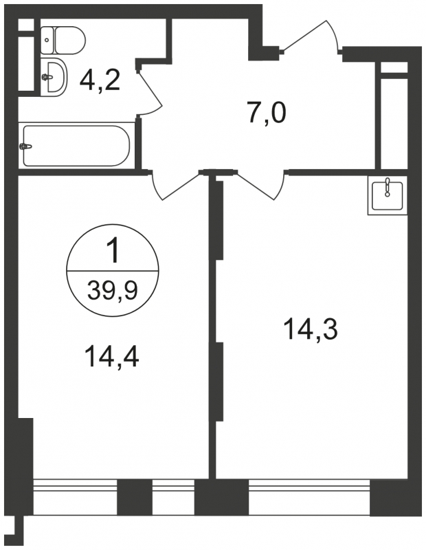 2-комнатная квартира с отделкой в ЖК Город-парк Первый Московский на 2 этаже в 5 секции. Сдача в 2 кв. 2025 г.