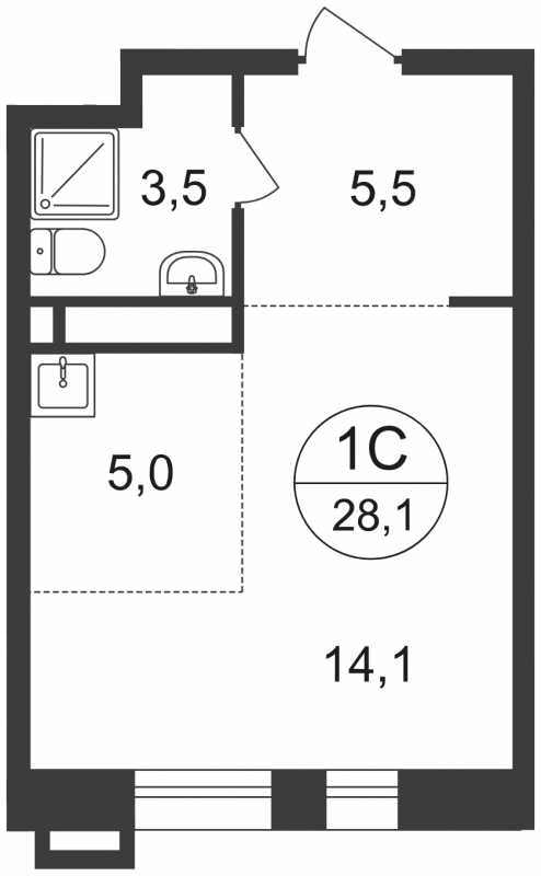 3-комнатная квартира с отделкой в ЖК Город-парк Первый Московский на 17 этаже в 2 секции. Сдача в 2 кв. 2025 г.
